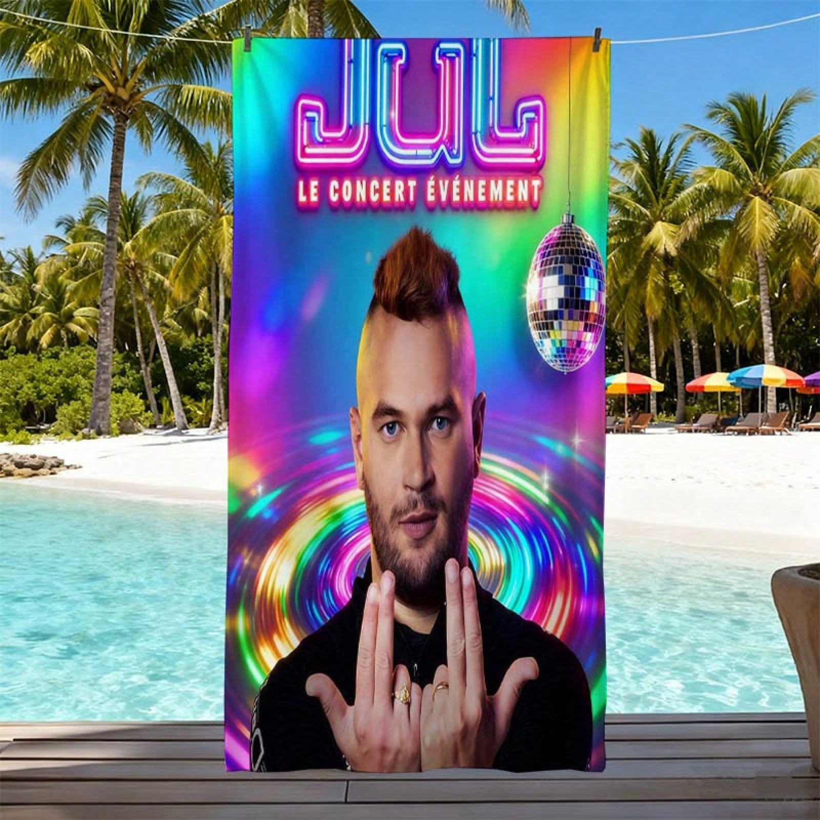 Sauna Home Gym - Jul Rapper Printed Summer Beach Towel