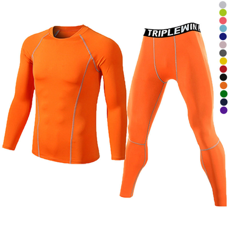 Home Gym Full Body - Men Long Sleeve Tracksuits GYM Fitness