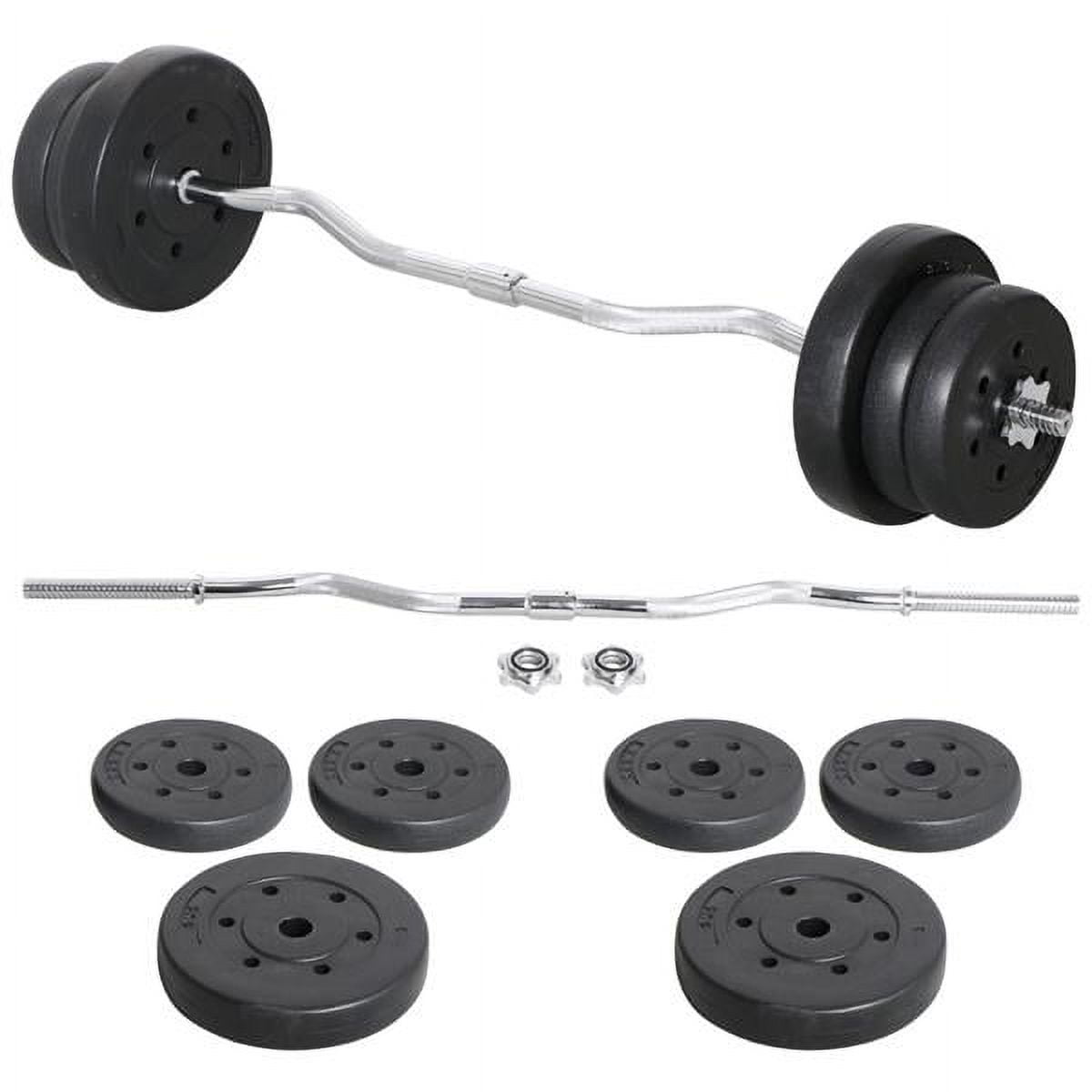 Barbell Curl Bar - 55 lb barbell dumbbell for strength