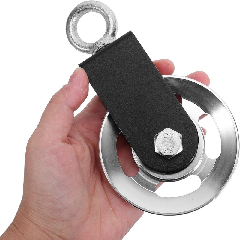 Home Gym Equipment Diy - 1Pc Aluminum Alloy Cable Pulley, 88mm