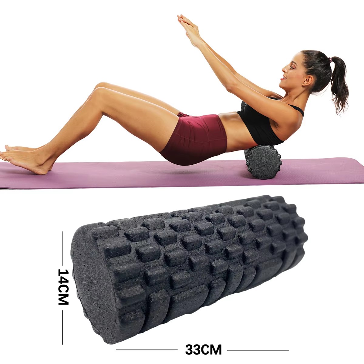 Home Gym Pilates - 30/33cm Fitness Foam Roller Yoga Massage