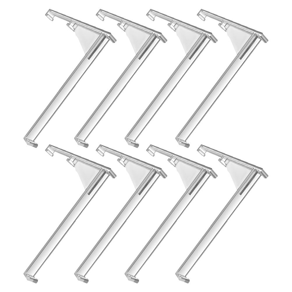 Vertical Leg Press - 8Pcs Clear Valance Clips Plastic Curtain