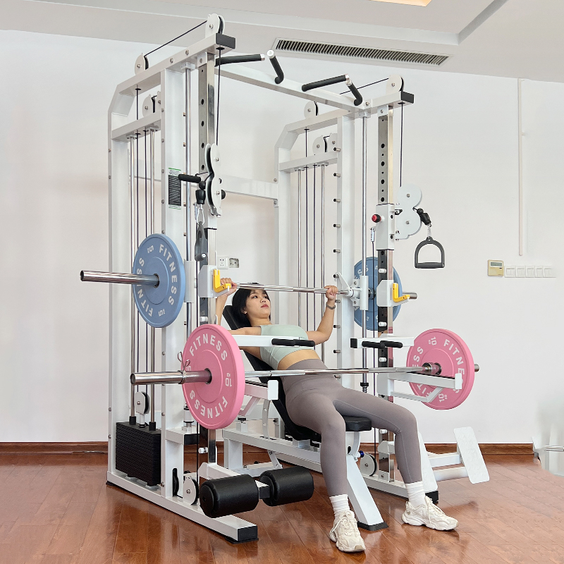 Home Gym With Smith Machine - Home Comprehensive Training Power Rack Exercises