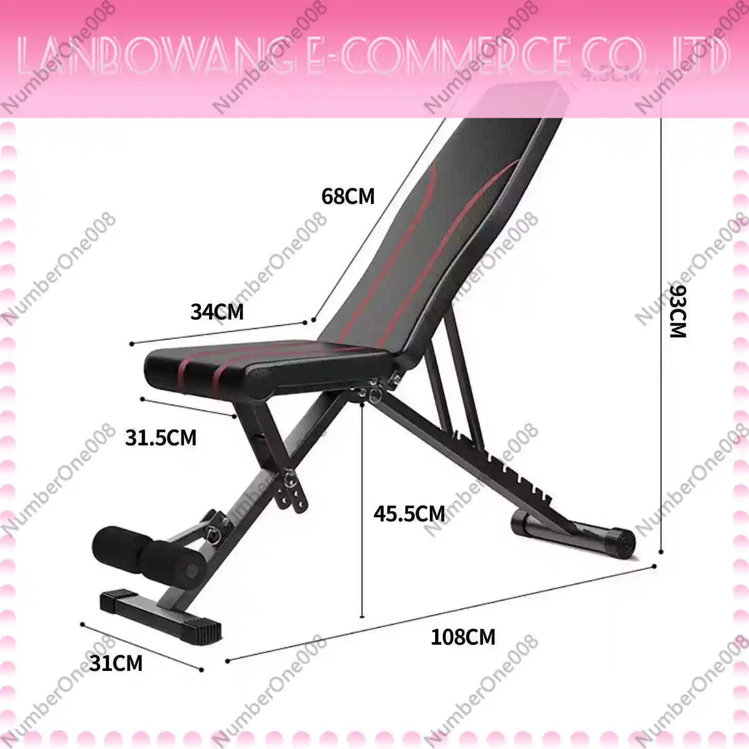 Home Gym Installation - Folding Dumbbell Bench Supine Board Abdominal