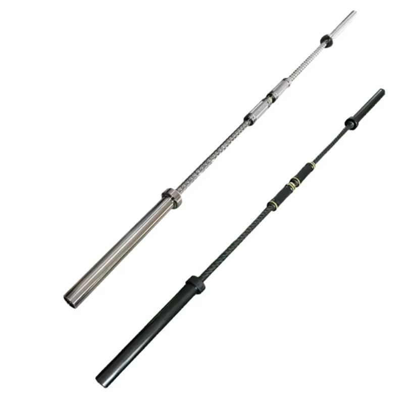 Barbell Curl Bar - Non-Slip Portable Multi-Size Alloy Barbell Straight