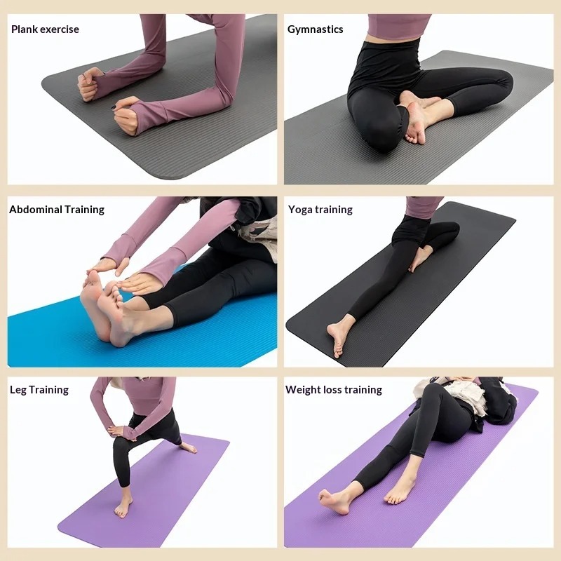Extra Thick Non Slip Yoga Mat  - Home Gym Pilates ulasan dan harga