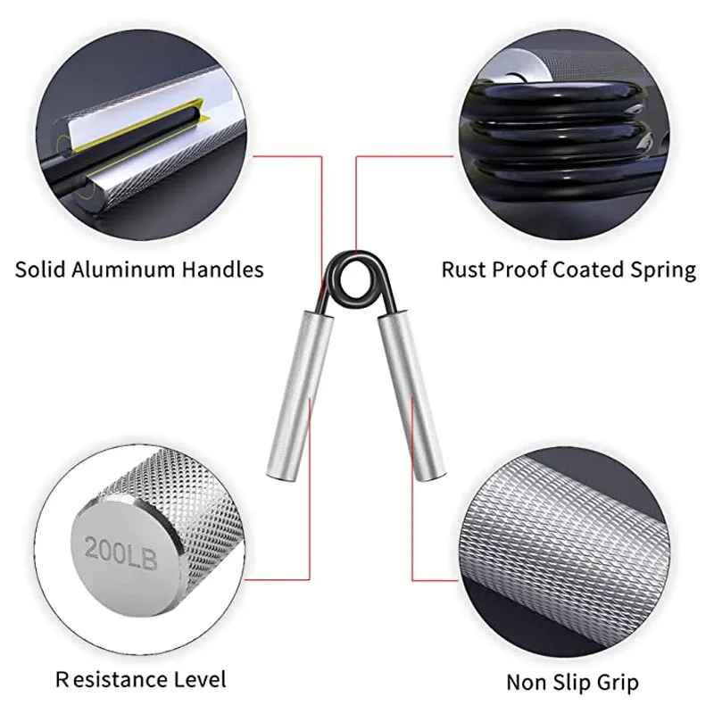 Metal Hand Grip Set 100LB-300L - Home Gym Outfit ulasan dan harga