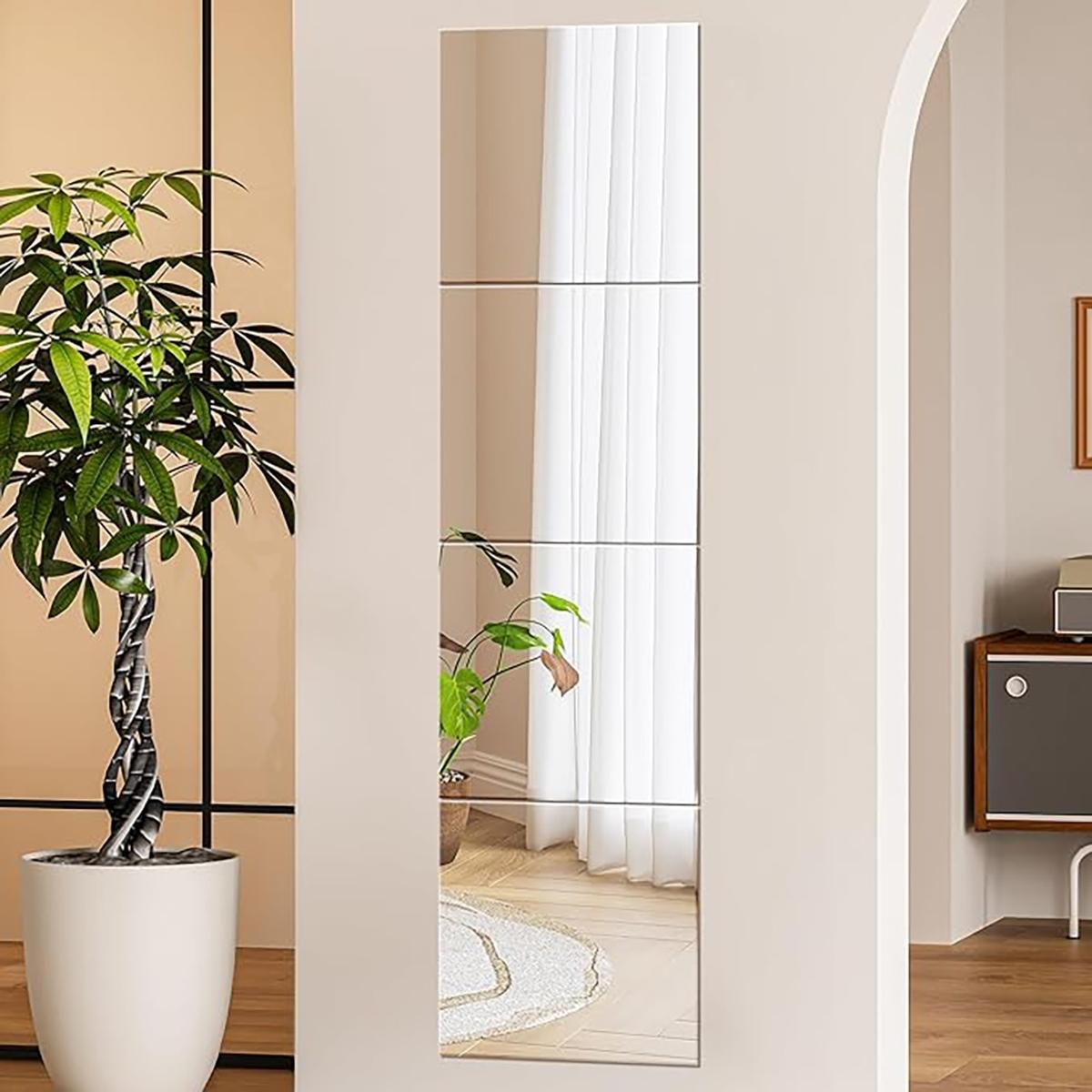 4Pcs Acrylic Mirror Wall Stick - Home Gym Installation ulasan dan harga