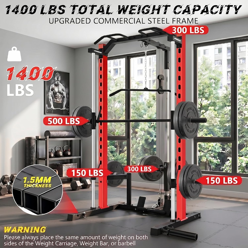 All-in-One Smith Machine Power - Home Gym With Smith Machine ulasan dan harga