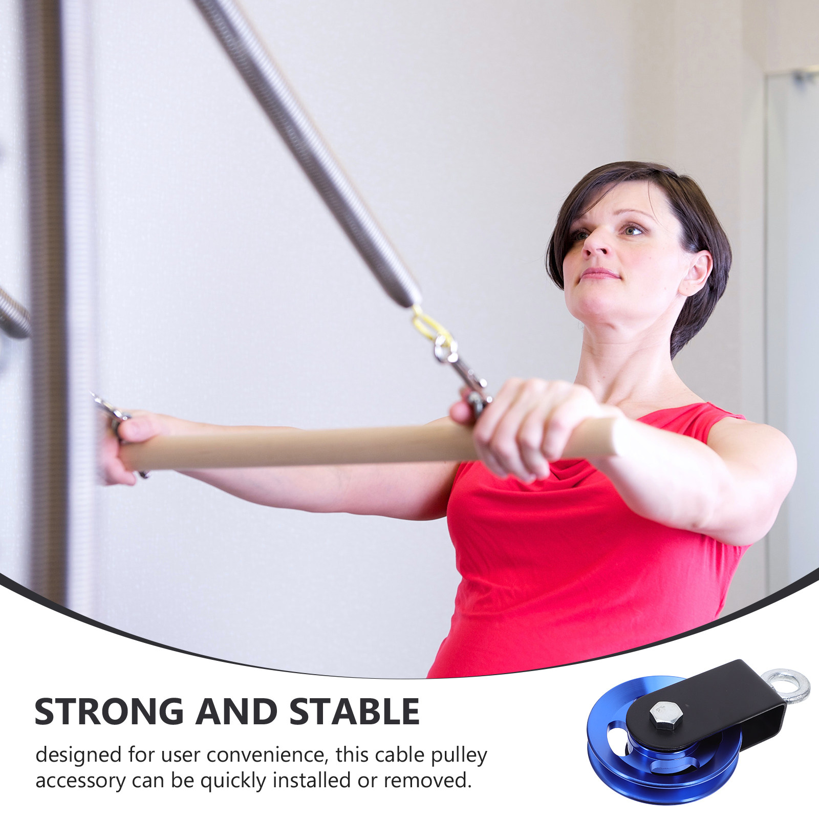 Blue Aluminum Cable Pulley Whe - Home Gym Equipment Diy ulasan dan harga