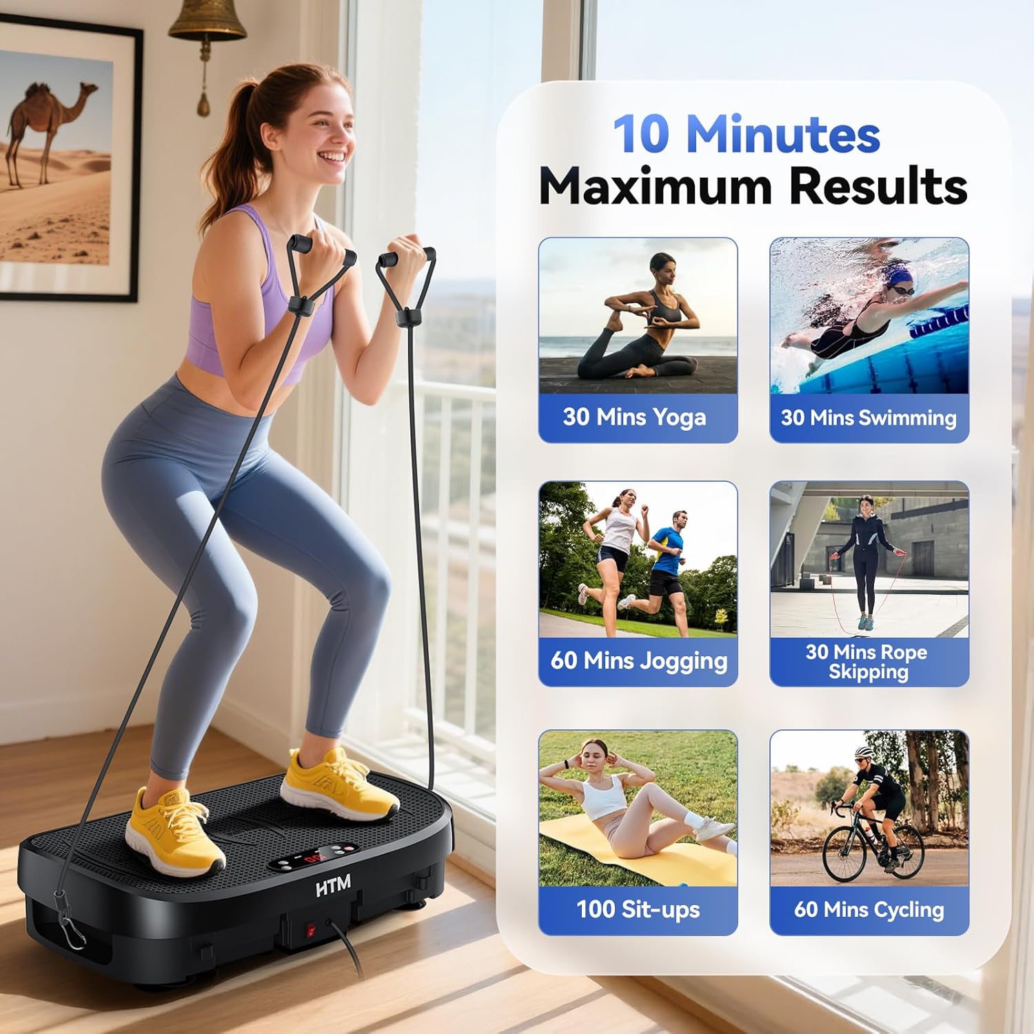 Vibration Plate Fat Burning Fi - Home Gym Weight Machine ulasan dan harga