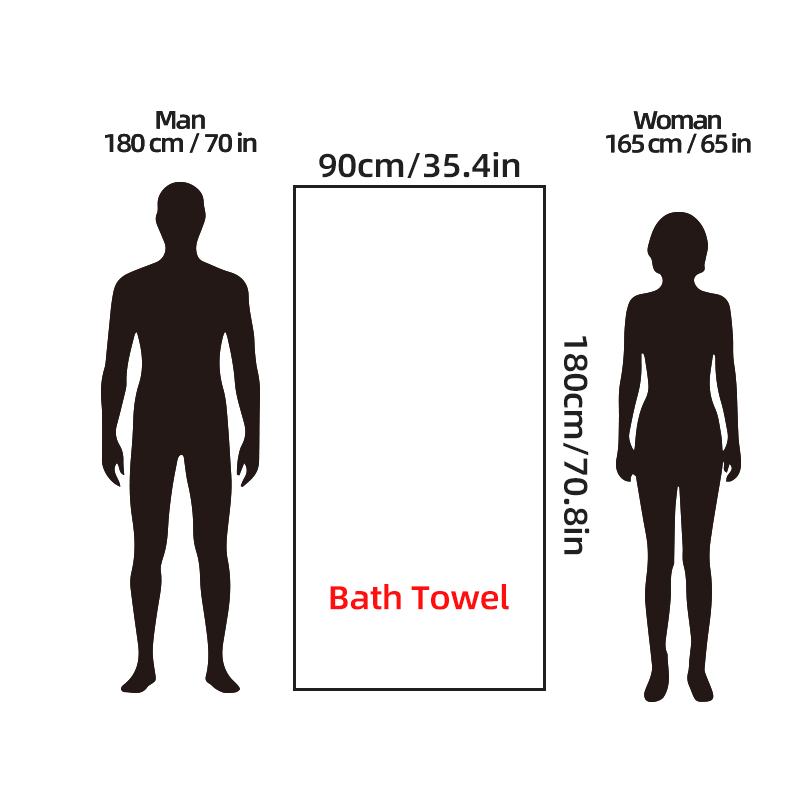 4Pcs Oversized Bath Towel 35.4 - Home Gym Body Solid ulasan dan harga