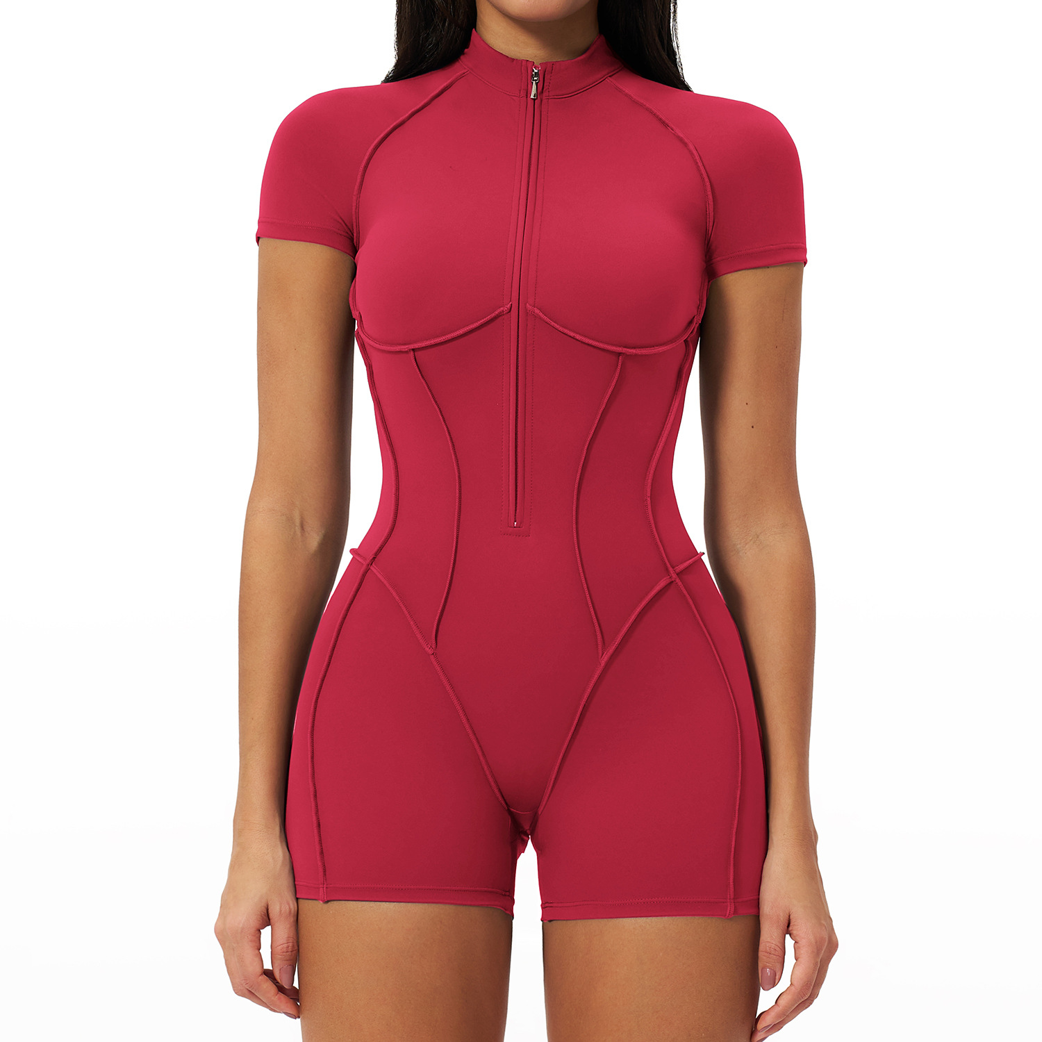 Women's Zipper Stand Collar Wo - Home Gym Outfit ulasan dan harga