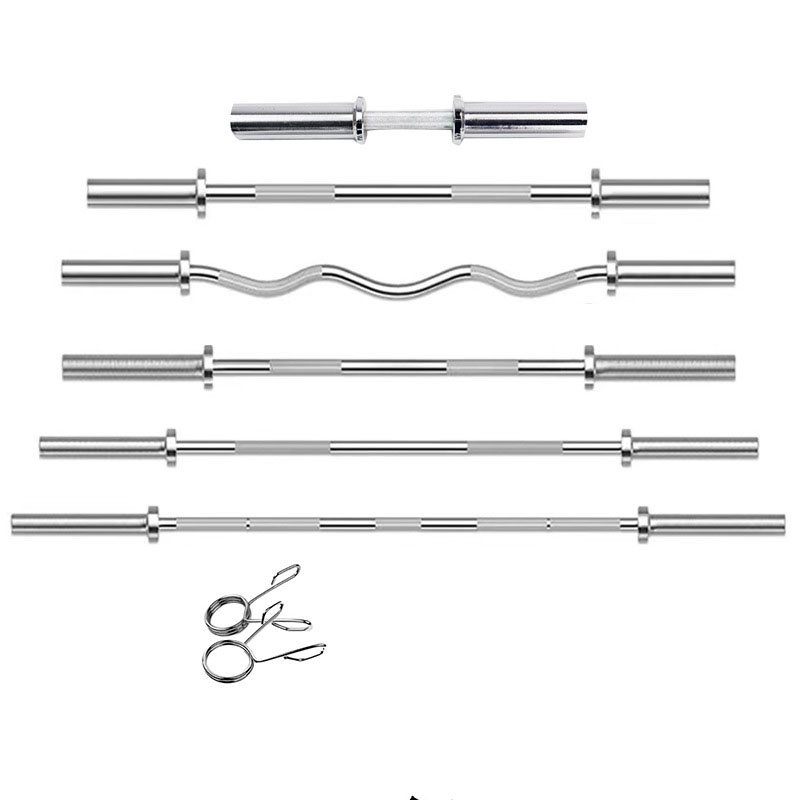1.2m-2.2m Multi Size Cast Iron - Barbell Curl Bar ulasan dan harga