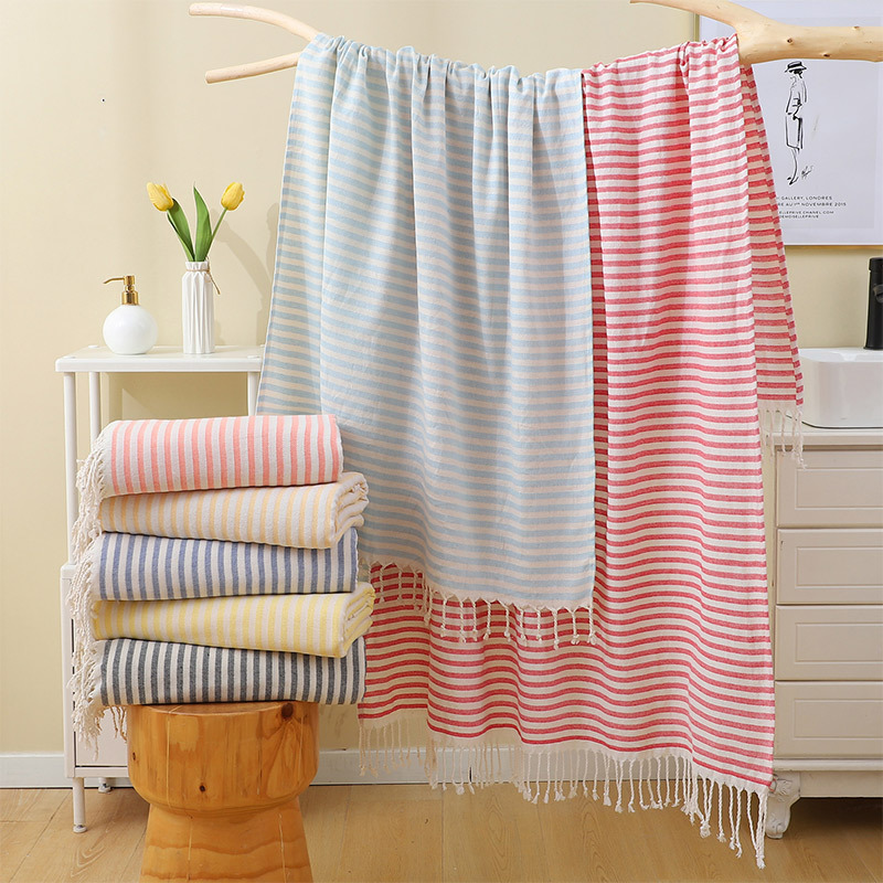 100x180CM Cotton Turkish Beach - Sauna Home Gym ulasan dan harga