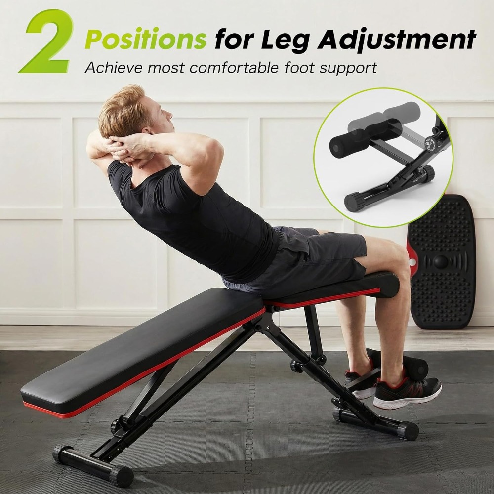 Adjustable Weight Bench for Fu - Home Gym Full Body ulasan dan harga
