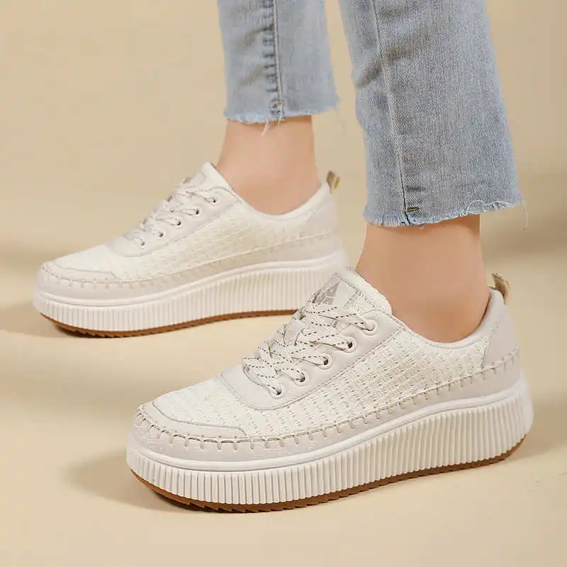 Brown Shoes Woman Flats Autumn - Home Gym Second ulasan dan harga