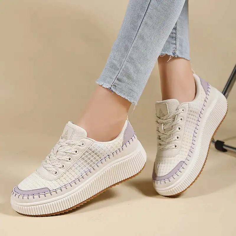Brown Shoes Woman Flats Autumn - Home Gym Second ulasan dan harga