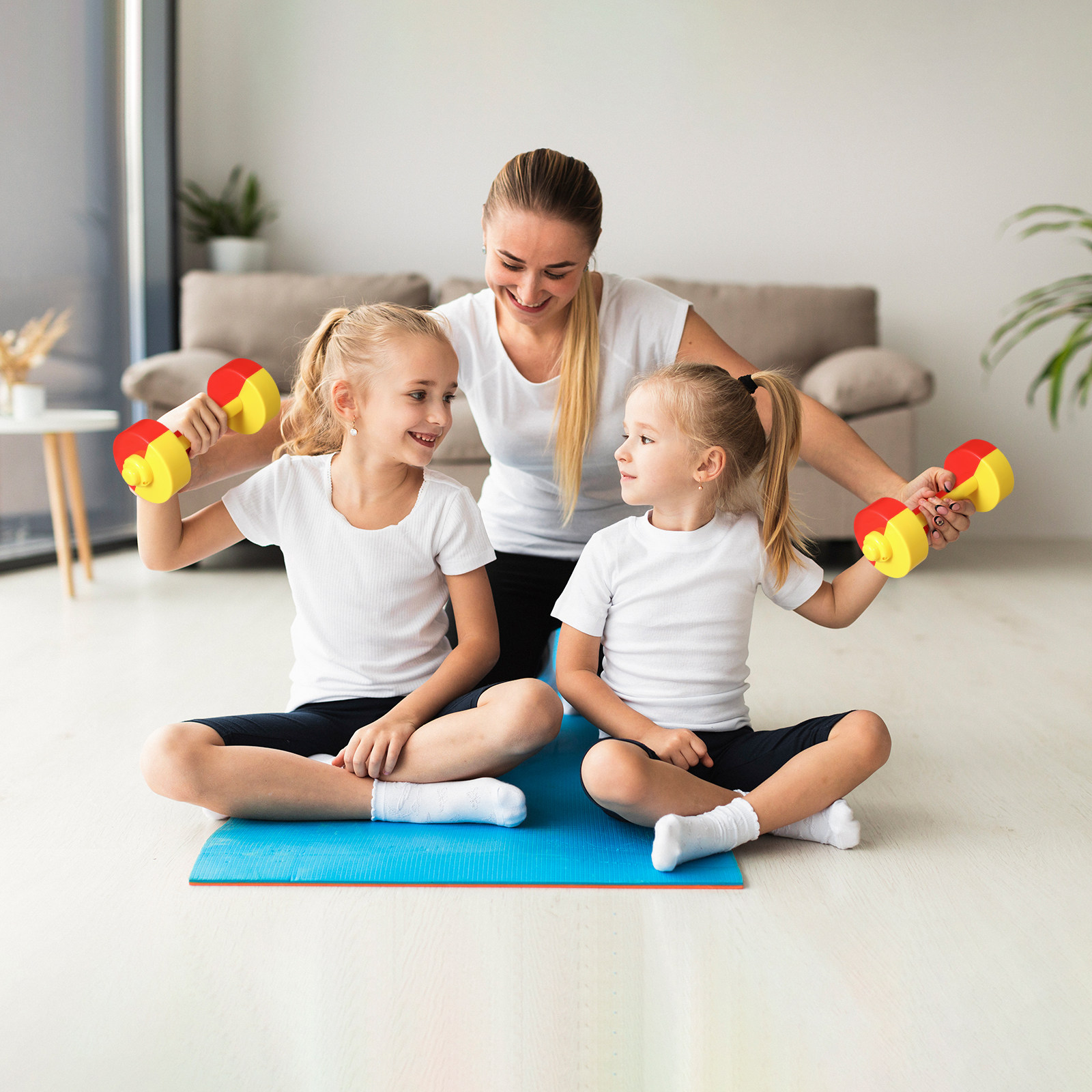 1Pair Children Plastic Dumbbel - Home Gym Kids ulasan dan harga