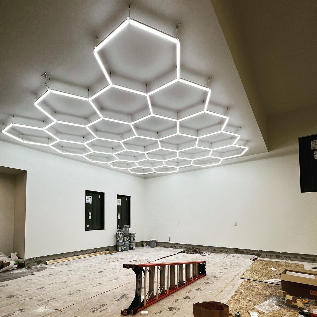 Hot Sell Hexagonal LED Light U - Home Gym Installation ulasan dan harga