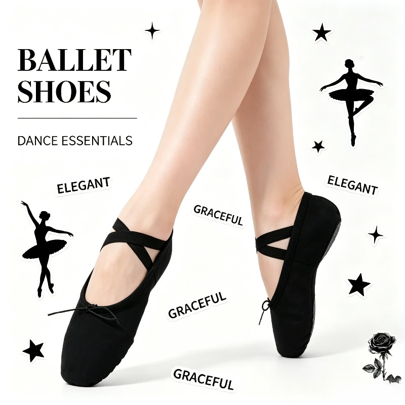 Flat Head Ballet Slippers Soft - Home Gym Kids ulasan dan harga