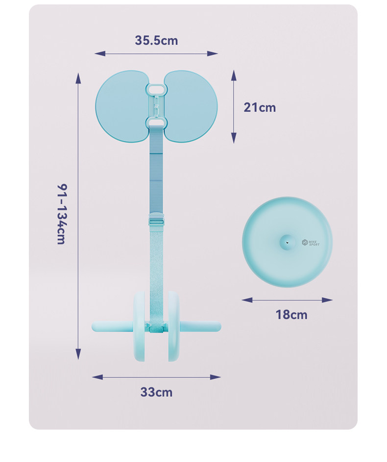 Elbow Support Abdominal Wheel  - Home Gym Second ulasan dan harga