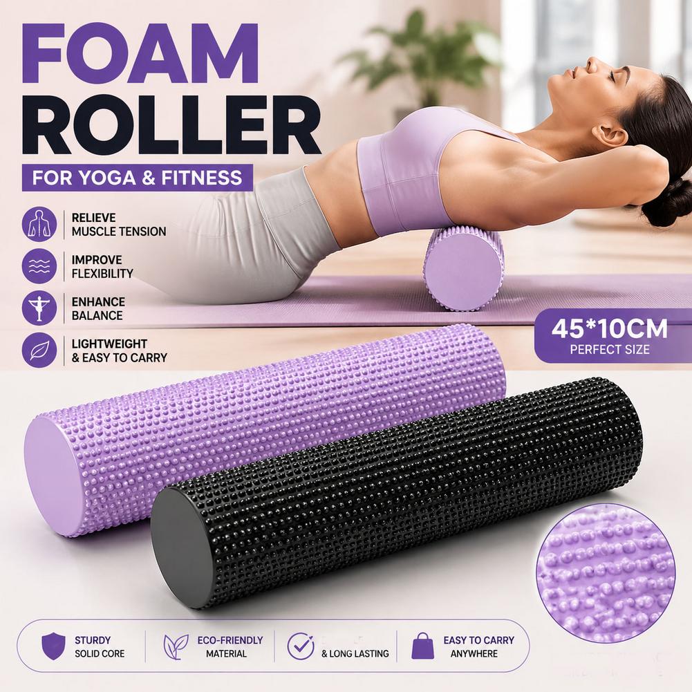 Yoga Foam Roller EVA High Dens - Home Gym Pilates ulasan dan harga
