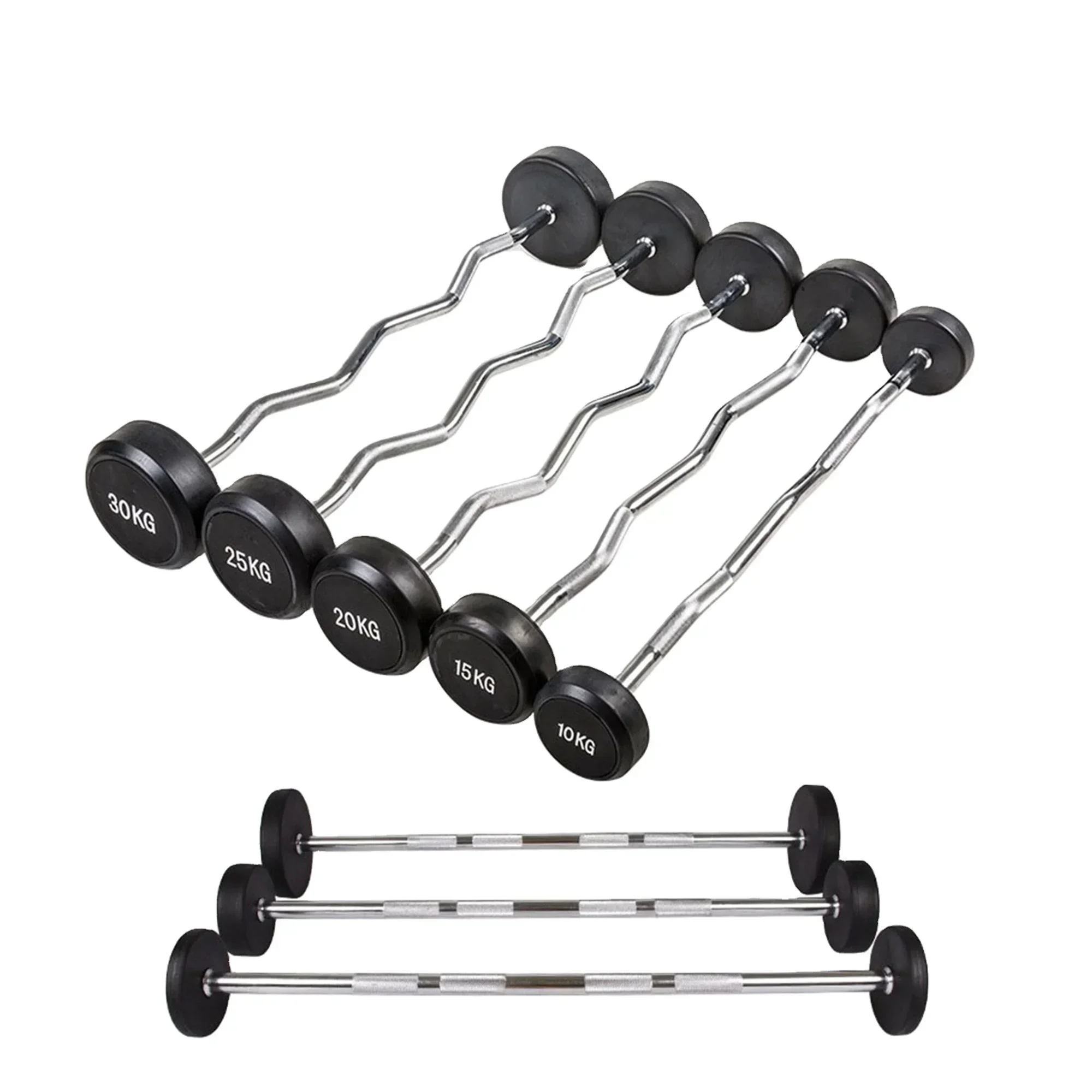 Weightlifting Straight Curl Ru - Barbell Curl Bar ulasan dan harga