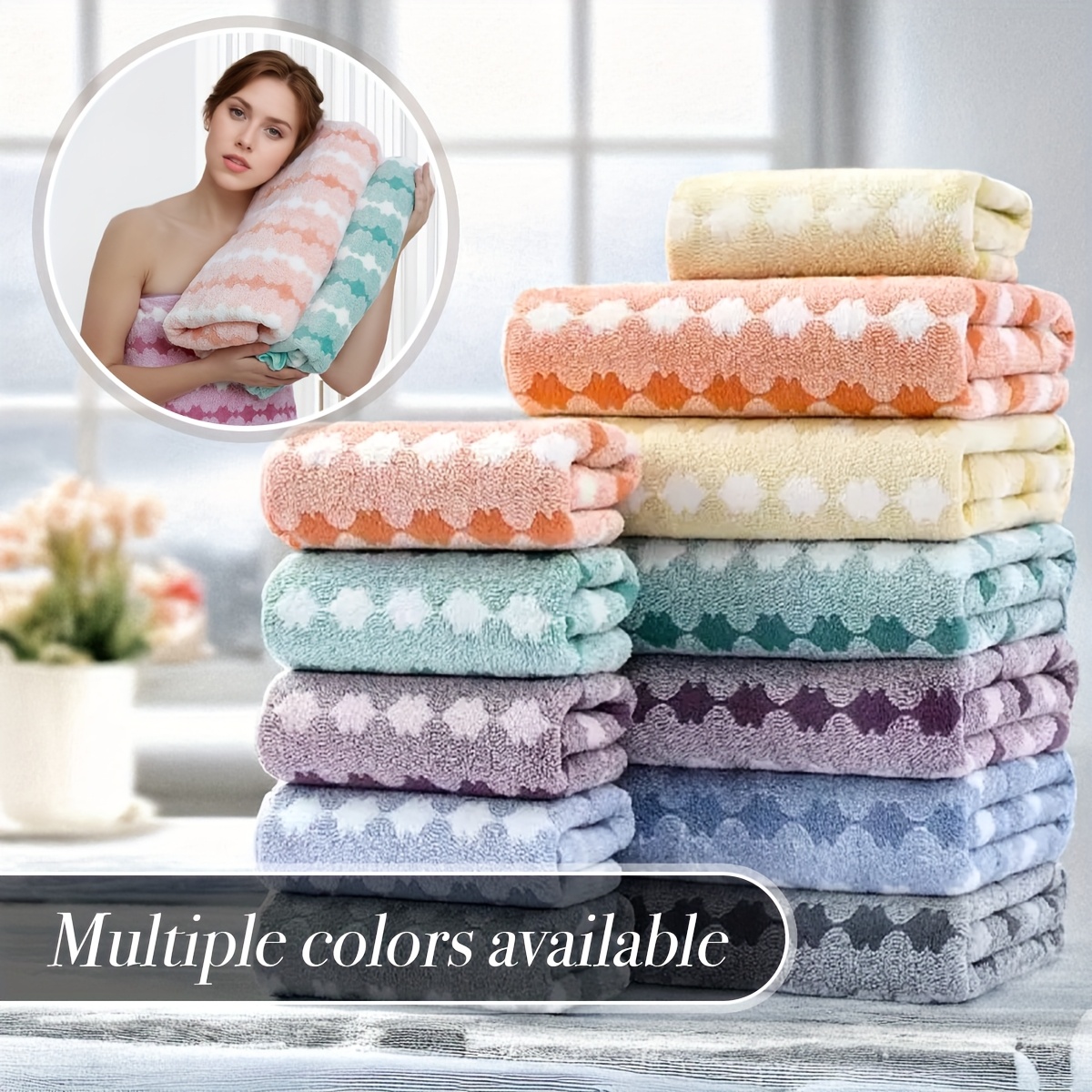 Coral Velvet Bath Towel and Fa - Home Gym Outfit ulasan dan harga