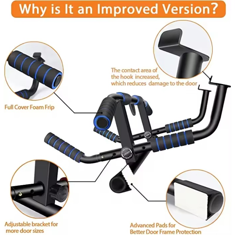 No-Drill Doorway Pull up Bar E - Home Gym Installation ulasan dan harga