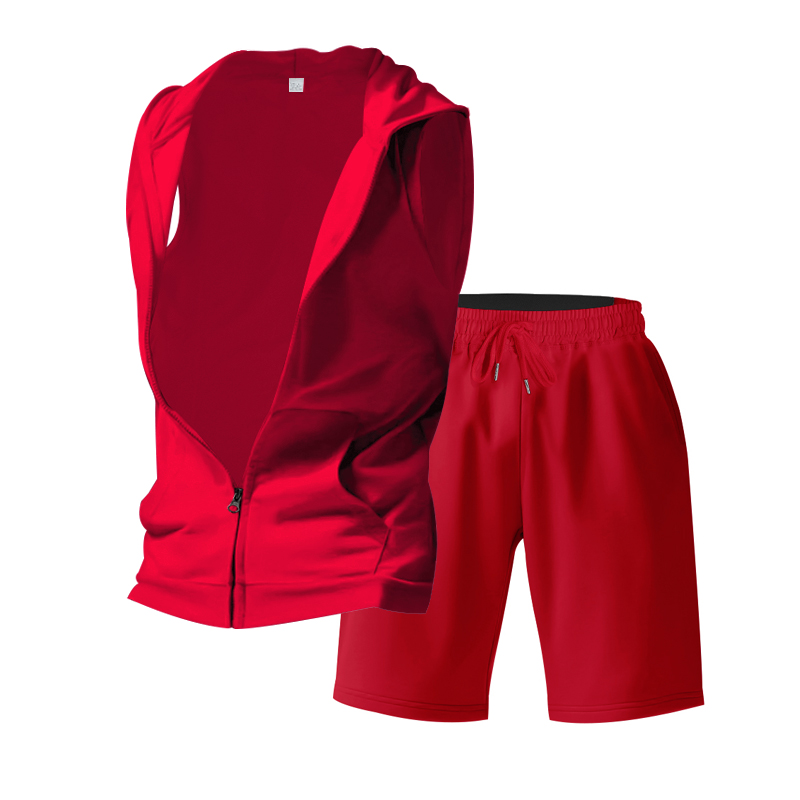 Men's Suit Sleeveless Hoodie T - Home Gym Full Body ulasan dan harga