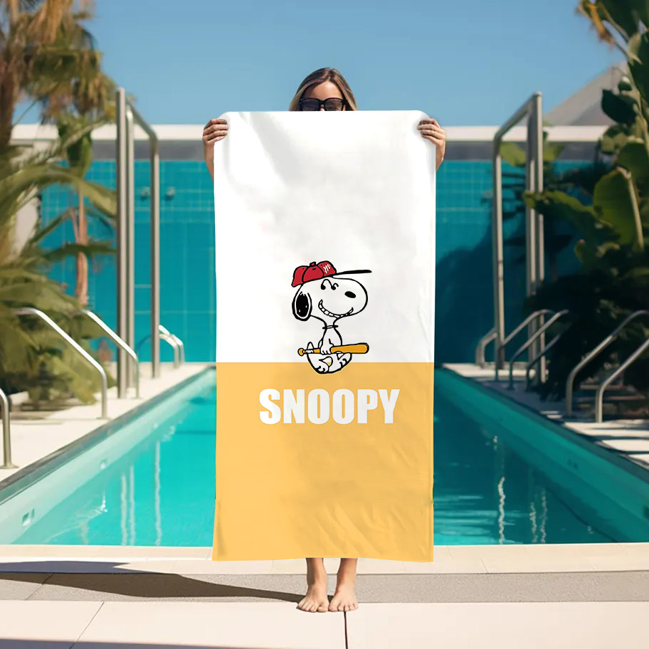 Beach Towels S-Snoopyes Bathro - Sauna Home Gym ulasan dan harga