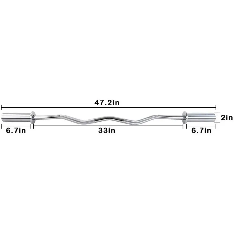 New Product Fitness Steel Curv - Barbell Curl Bar ulasan dan harga