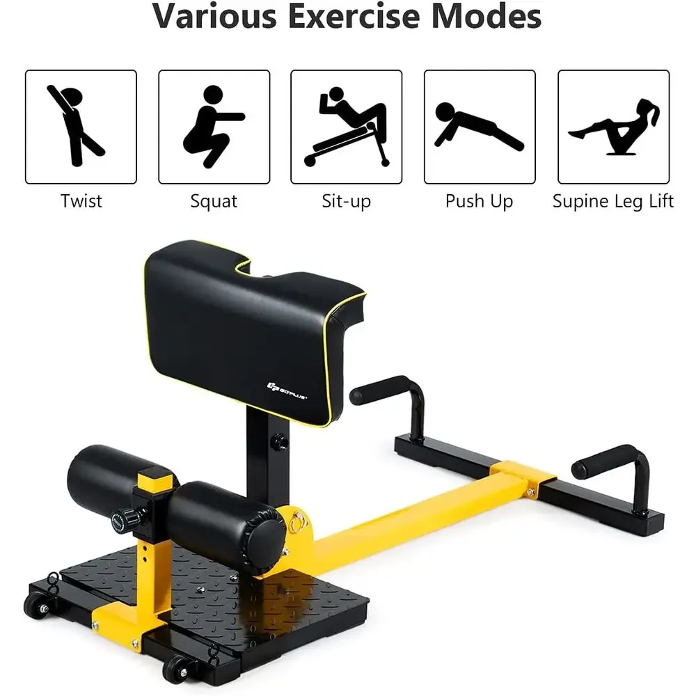 8-in-1 Multi-Functional Squat, - Home Gym Yellow ulasan dan harga